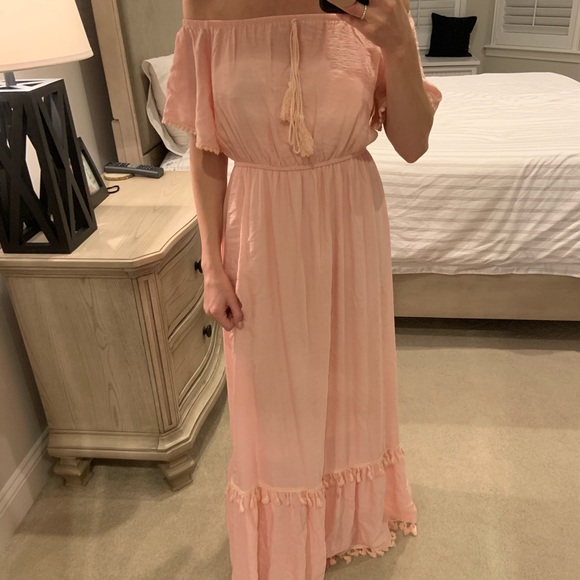 Pinkblush Dresses & Skirts - Off the shoulder maxi